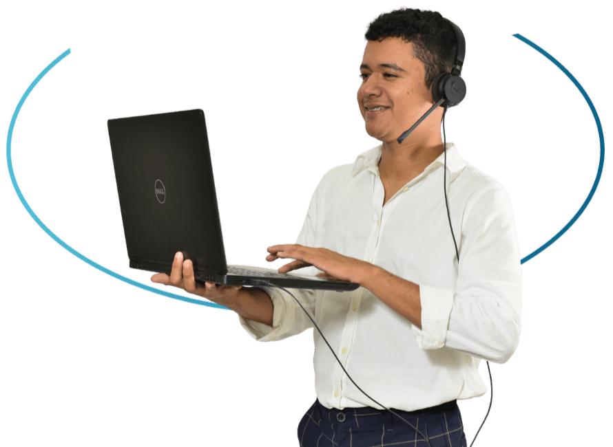 WorkWiser professional with a laptop